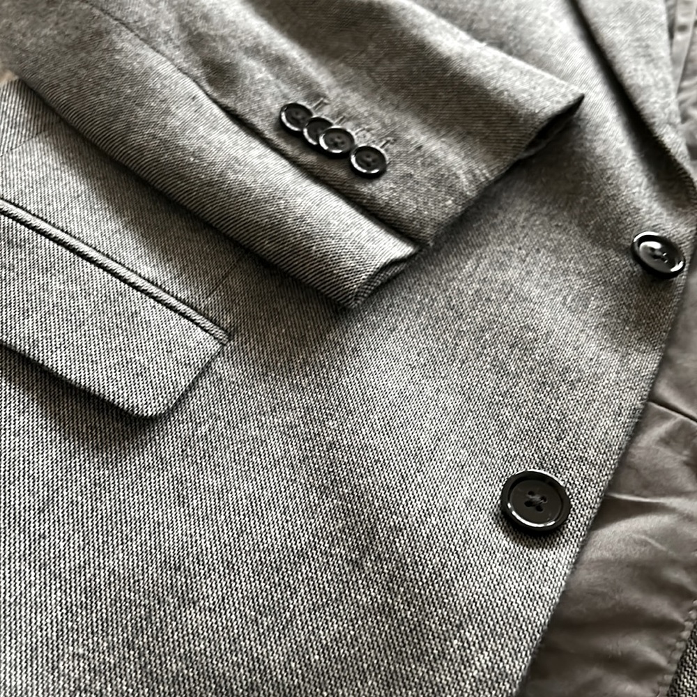 Banana Republic Blazer, Gray Tweed, 44R, Slim